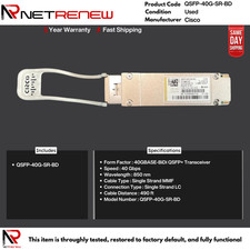 Cisco QSFP-40G-SR-BD Genuine  40GBASE QSFP Module Duplex MMF LC picture