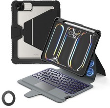 iPad Pro 11 iPad Air 5 4 Case with Keyboard Trackpad Backlit Nillkin Black picture