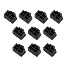 RJ45 Anti Dust Plug Port Dust Silicone Covers Caps Stoppers Black 50pcs picture