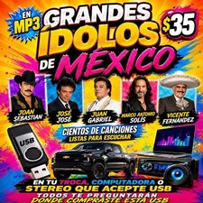 USB MP3 Grandes Ídolos de México – Cientos de Canciones – $35 Envío Gratis picture