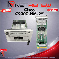 Cisco Catalyst C9300-NM-2Y  Network Module  **Broken Screw**  -Tested - Working- picture