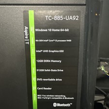 Acer Aspire TC-885-UA92  i5-9400 9th Gen, 12GB RAM, * No HDD * picture