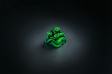 Razer Triple‑Headed Snake 3D Resin Artisan Single Mechanical Keyboard Keycap picture