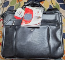 black leather laptop bag picture