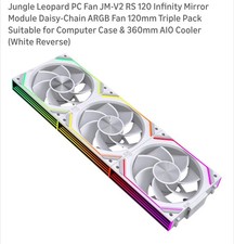 Interstellar V2RS Cooling 3x 120mm Fans ARGB LED Daisy Chain Cooler AIO Triple picture