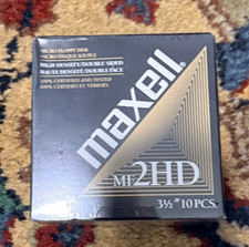 Maxell Floppy Disks DH and DD two 10 Packs Sealed new 20 total picture