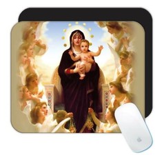 Gift Mousepad : Our Lady of the Angels Catholic Religious Virgin Mary picture