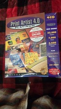 Vintage Sierra Print Artist 4.0 Platinum PC Big Box Software NEW SEALED Win 95 M picture