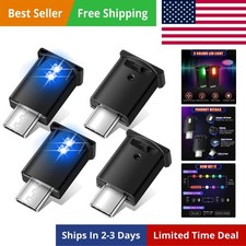 4 Pieces Mini USB LED Light, Car LED Interior Lighting 5v Smart USB Atmospher... picture