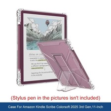 For Kindle Scribe Coloursoft 2025 Clear TPU Case with Kickstand picture