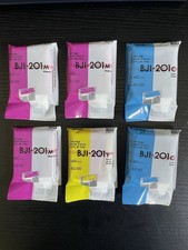 Lot 6 Canon BJI-201 Ink Cartridges BJC-600 Vintage OEM Sealed Cyan Magenta picture