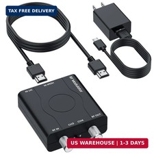 HDMI to RF Modulator Coaxial Adapter with 4ft HDMI Cable & Power Adapter, 1080P picture