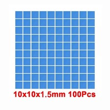100PCS 10x10x2mm Thermal Pads Fast Cooling Non-Conductive for CPU GPU picture
