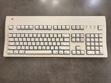 Apple Extended Keyboard II M3501 ADB Works For Power Macintosh White ALPS 1990 picture