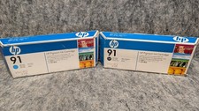 HP 91 PHOTO BLACK/CYAN 775ml INK CARTRIDGE DESIGNJET Z6100 C9465A/C9470A picture
