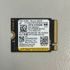Micron 2550 256GB M.2 2230 PCIe Gen4 x4 NVMe SSD MTFDKBK256TGE Dell 07DN0M picture