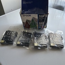 EPSON 232XL Black & 232 Color Ink Combo T232XL-BCS Exp 01/2029 Sealed Inks picture