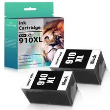 2pk Black 910XL Ink Cartridge for HP 910 XL OfficeJet 8020 8022 8025 8028 8035  picture