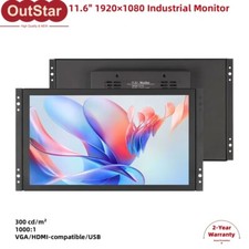 11.6-inIndustrial Monitor  1920×1080 Display Screen w/ VGA HDMI Ports  #sz picture