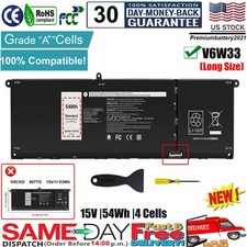 ✅54Wh V6W33 Battery For Dell Inspiron 3511 3520 3515 5310 5635 Latitude 3320 NEW picture