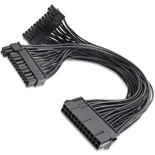 MISYNLON 32cm Dual 24Pin ATX Motherboard Power , for Crypto Mining, Tangle Free picture