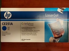 NEW HP CE251A Cyan 504a Toner Cartridge.  Genuine &  SEALED BOX picture