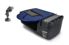 AutoExec Roadmaster Car Desk for Your and Office, Blue, with Suction Phone Mount picture