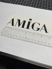 Commodore Amiga Logo Black Vinyl Decal  picture