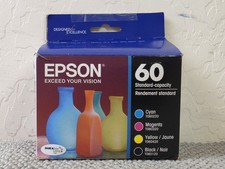Epson 60 Multi-Colored Ink Cartridge T0601 T0604 T0603 T0602 Exp Jan 2027 Sealed picture
