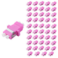 50Pcs LC to LC Multi-Mode Couplers OM3 OM4, Duplex Fiber Optical picture