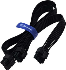 PCIE Cable for EVGA, Pcie 8 Pin Male to Dual Pcie 8 Pin Male GPU Power picture