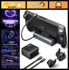 6-in-1 4K@120Hz Docking Station, 100W Charger, HDMI 2.1, USB 3.0, Ethernet for S picture
