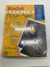 New Sealed Kodak Premium Inkjet Picture Paper Heavy Weight Satin 8 1/2
