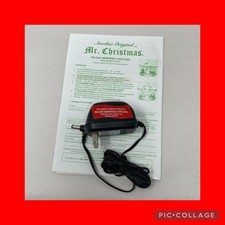 Mr. Christmas HOLIDAY MEMORIES CAROUSEL Power Cord Adapter OEM 120AC-6V-DC GOOD picture