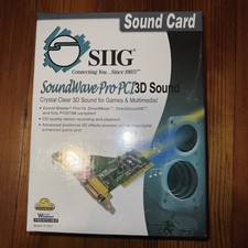 NEW SIIG SoundWave Pro PCI 3D Sound Card IC1607 Audio Out Line In Microphone MID picture