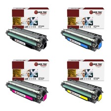 4Pk LTS 654X BCMY HY Compatible for HP LaserJet M651dn M651n Toner Cartridge picture