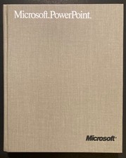 1988 Hardcover MICROSOFT POWERPOINT USER'S MANUAL for the APPLE MACINTOSH #01551 picture