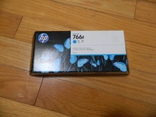 2025 GENUINE HP 766F CYAN 300ML INK CARTRIDGE 1XB33A DesignJet XL 3600 MFP NEW picture