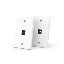 2 PCS Keystone Wall Plate Single Gang With 8K HDMI Coupler 1Port2P Heavy Duty picture