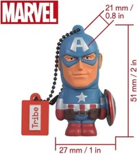 USB Stick 16 GB Captain America - Original Marvel 2.0 Flash Drive picture