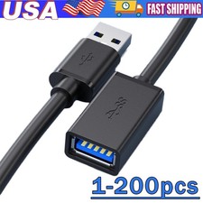 USB3.0 Extension Cable High Speed Extender Cord Adapter TypeA Male to Female Lot picture