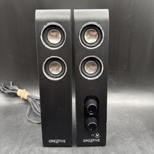 Creative I-Trigue 2200 2.0 Channel Wired AC Powered Speakers ONLY Black/Silver picture
