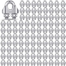 100 Pcs 1/8 Inch M3 304 Stainless Steel Cable Wire Rope Clamps picture