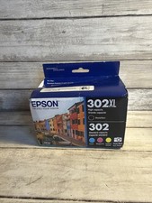 New EPSON 302XL High Yield Black And 302 Tri Color Ink Cartridges Exp 08/2026 picture