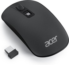 acer Computer Mouse Wireless, 2.4G Slim USB Wireless Mice with Black  picture