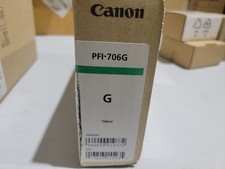Genuine OEM Canon PFI-706G Green Ink Cartridge imagePROGRAF iPF 8300 8400 9400 picture