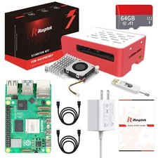 iRasptek Starter Kit for Raspberry Pi 5 RAM 8GB -Pre-Loaded with 64GB Edition... picture