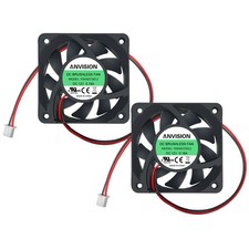 2-Pack 60mm x 15mm DC 12V Brushless Cooling Fan, Dual Ball Bearing picture