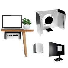 For MAC mini M4 host metal bracket wall-mounted, under the table, monito picture