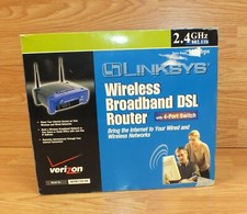 Linksys 2.4GHz (BEFW11S4-VN v2) Mbps 4-Port 10/100 Wireless B Router W/ 2 Cards  picture